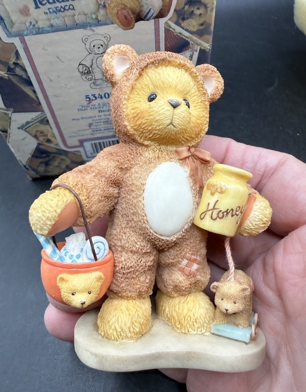 CHERISHED TEDDIES Honey You’re A Good Friend Sticks Like Honey Halloween NEW -8